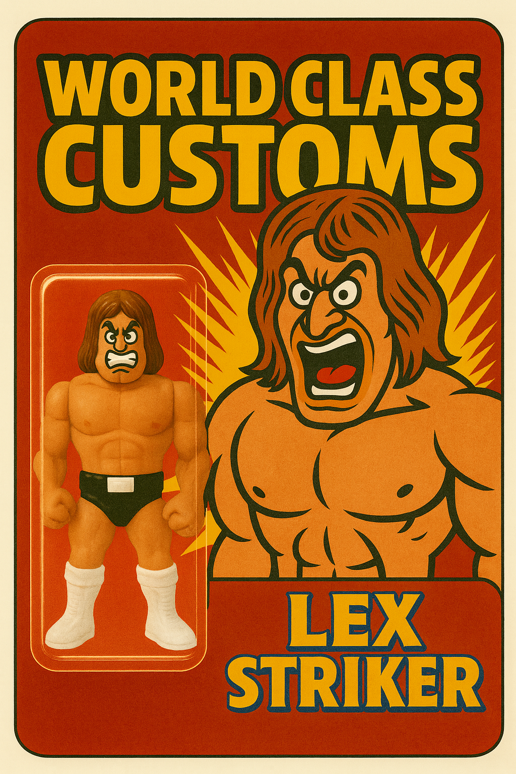 Lex Striker collector action figure packaging