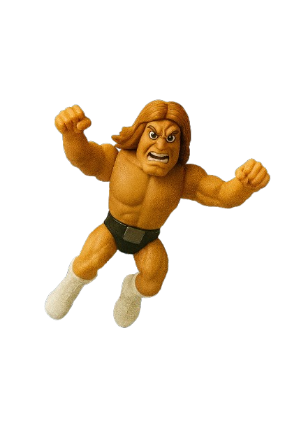 Lex Striker leaping up toward the VIP email signup